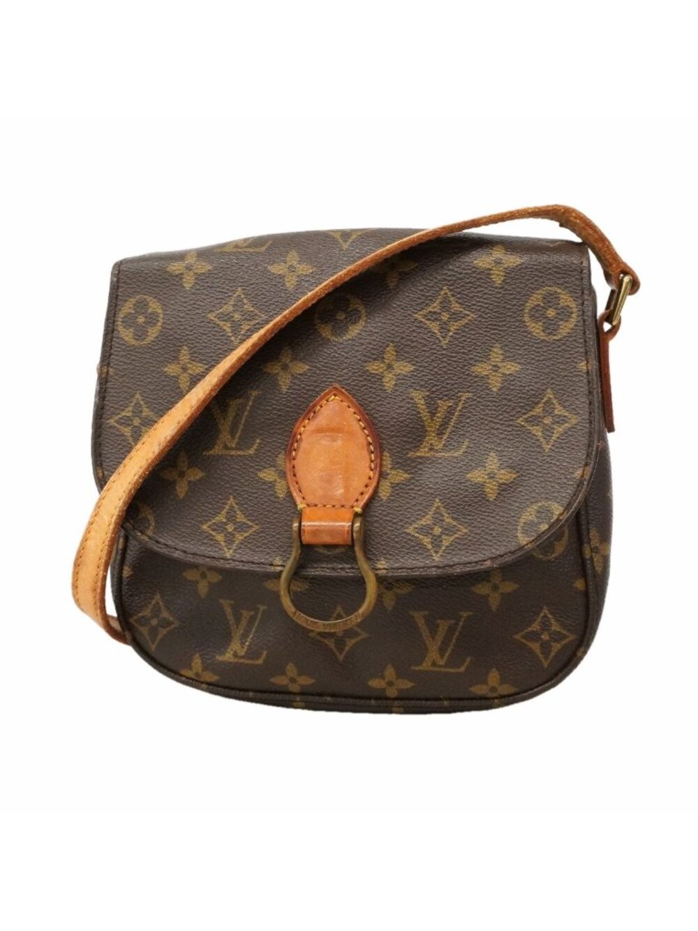 Louis Vuitton Shoulder Bag Monogram Saint-cloud MM Brown